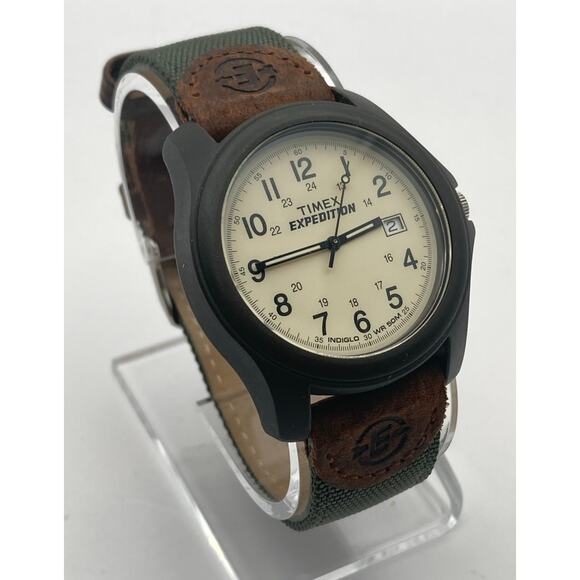 Mens Timex Watch Lot Bundle w Case - New Batteries Expedition Ironman Triathlon - Picture 2 of 14